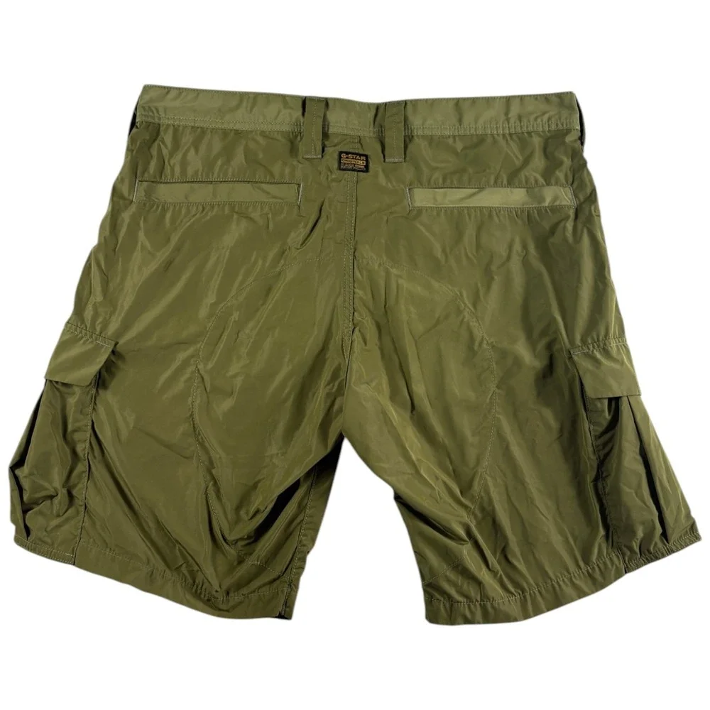 G-Star Raw Sporty Cargo Shorts Mens 36 Olive Green Relaxed Fit Water Repellent - Picture 2 of 7